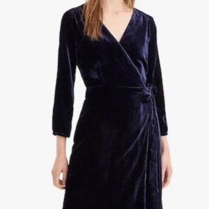 J Crew Velvet Wrap Dress
